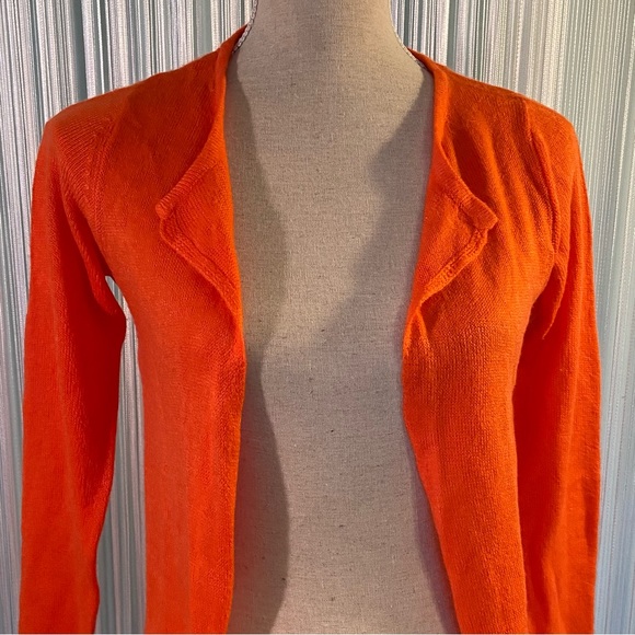 Orange Knit Maxi Cardigan Kimono Size XS - Picture 8 of 17